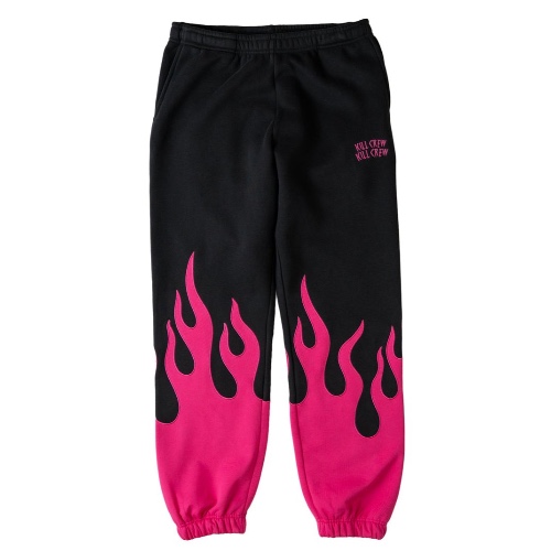 PREMIUM HEATER SWEATS - BLACK / PINK | S (26-30)