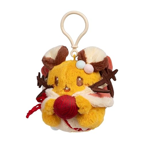 Pokemon Center Dedenne Pokémon Holiday Plush Key Chain, Multicolor