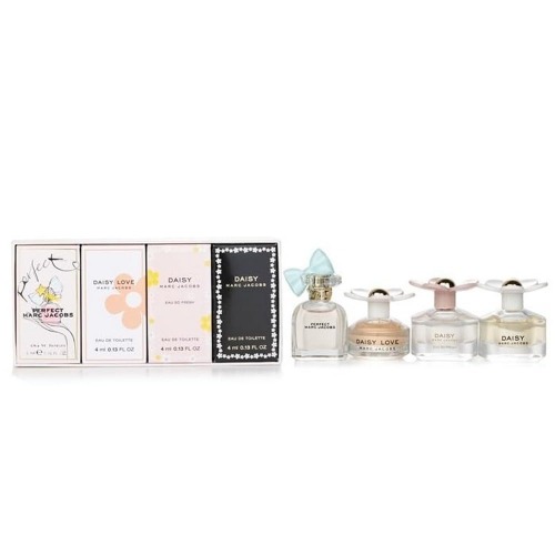 Marc Jacobs M0293AW Mini Mix 4 Piece Gift Set (Perfect EDP 4 ml + Daisy Love EDT 4 ml + Daisy Eau So Fresh EDT 4 ml + Daisy EDT 4 ml)