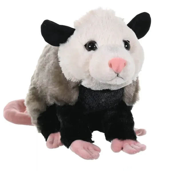 Wild Republic Opossum Plush, Stuffed Animal, Plush Toy, Gifts for Kids, Cuddlekins 12 Inches - Opossum Plush
