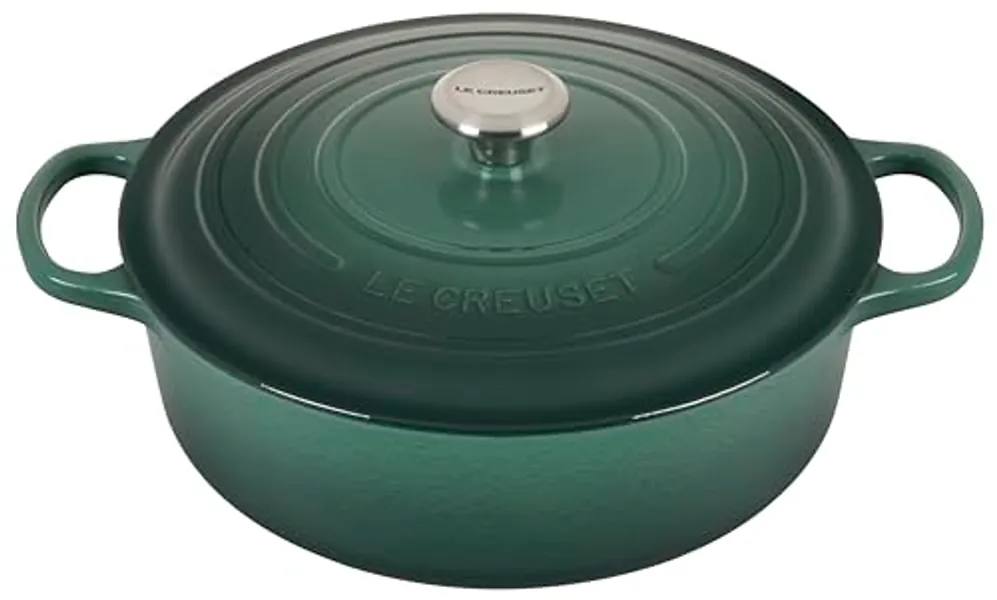 Le Creuset Enameled Cast Iron Signature Round Wide Dutch Oven, 6.75 qt., Artichaut