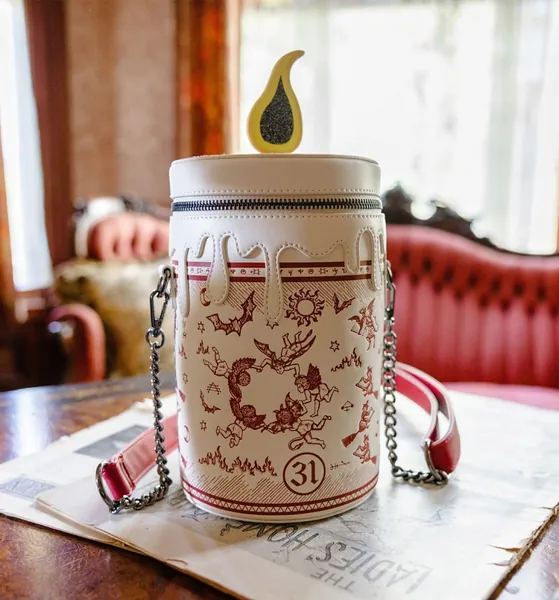 Loungefly Disney Hocus Pocus Black Flame Candle Crossbody Bag