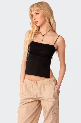 Jinx Open-Back Top | BLACK / S