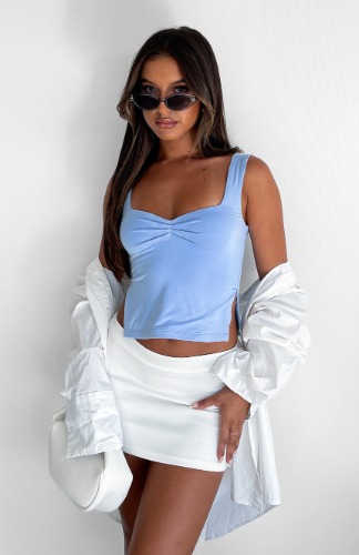 Taking Off Top Baby Blue | XXS