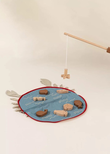 Wooden Fishing Game with Bag | Default Title