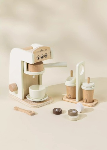 Wooden Coffee Maker Set - Foam | Default Title
