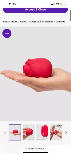 Rose clitoral suction stimulator 