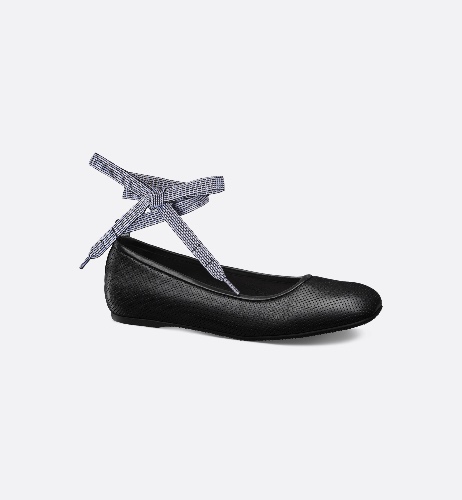 D-Journey Lace-Up Ballet Flat