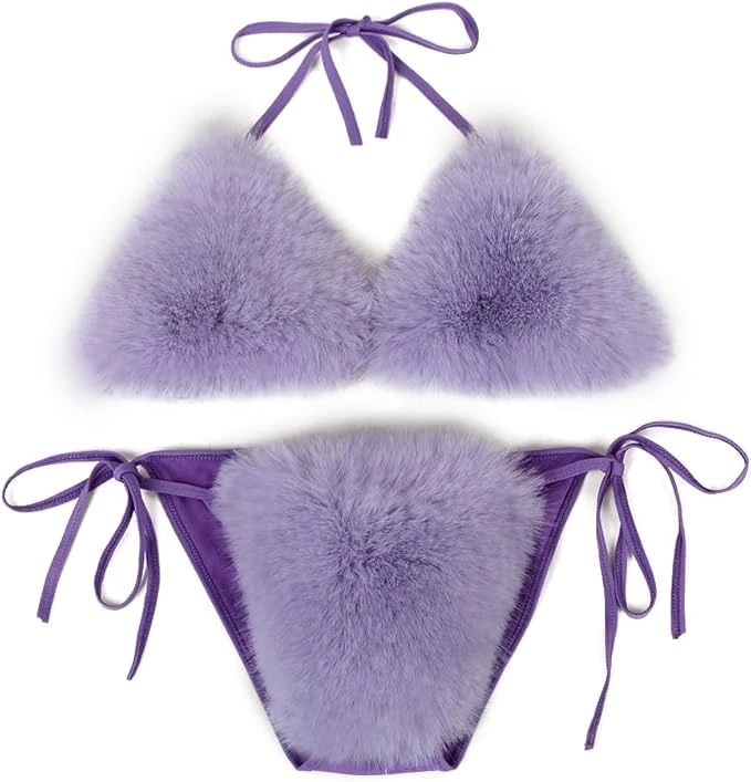 Fuzzy Bikini - Lavender