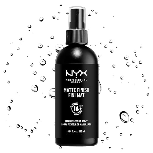 NYX PROFESSIONAL MAKEUP Makeup Setting Spray - Matte Finish, Long-Lasting Face Mist for up to 16HR Wear, Vegan Formula, JUMBO Size - 6.08 Fl Oz (Pack of 1) - Matte