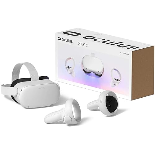 Oculus Newest Quest 2 VR Headset 128GB Set, White - Advanced All-in-One Virtual Reality Headset Cover Set