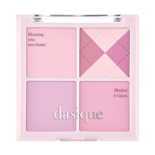 Dasique Blending Mood Cheek #05 Violet Knit l Vegan, Cruelty-Free l 4 Blendable Shades in Lightweight, Long-lasting, Smooth Powder - 05 Violet Knit - 0.37 Ounce (Pack of 1)