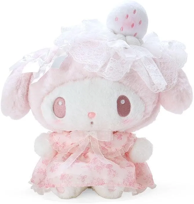 My Melody White Strawberry Tea Time Plush 