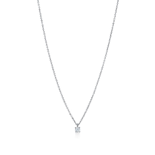 Tiffany Solitaire Diamond Pendant