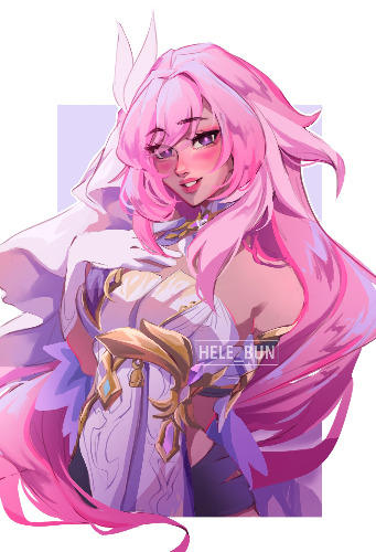 Pink Hair Characters Prints | Elysia