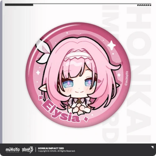 Honkai Impact 3 HONKAI MEME Official Tinplate Badge Kiana Mei Bronya Seele Fu Hua Herrscher of Sentience Theresa Elysia Griseo