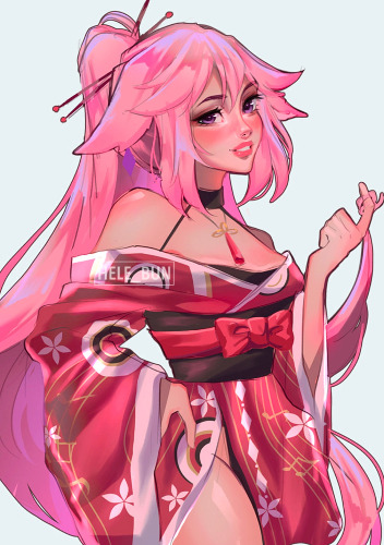 Yae Miko Concert Dress Print | Default Title