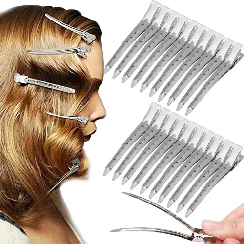 10pcs 8.5cm Alligator Hairpin - For wig styling