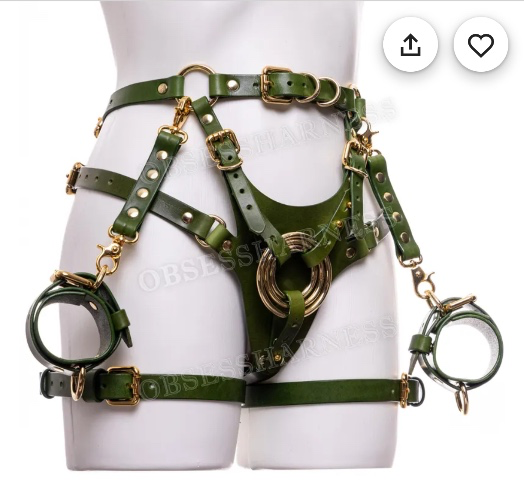 Green Leather Set