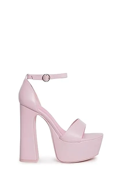 Dolls Kill Holy Revelation Pure Platform Heels - 8 - Pink