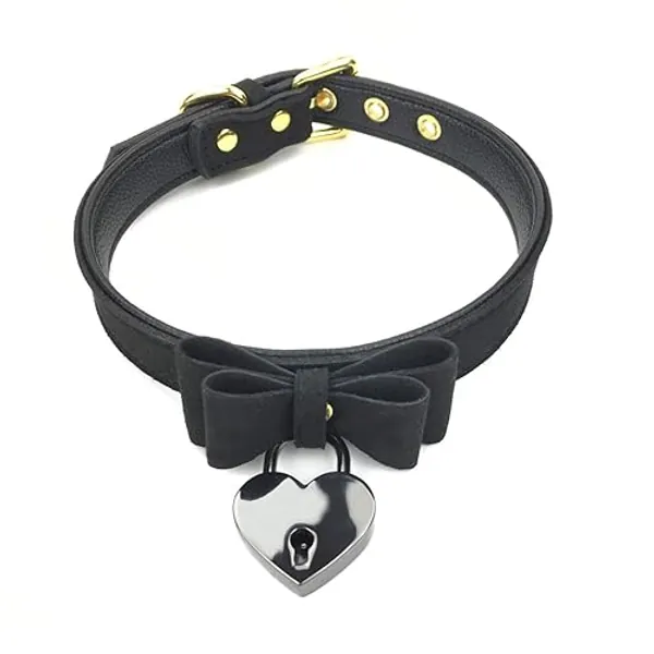 Bell Choker Collar Necklace Lolita Bow Collar Cat Kitty Velvet Necklace - H