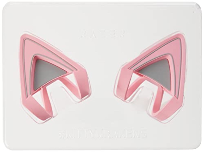 Razer Kitty Ears, Orecchie da Gattino per Tutte le Cuffie Razer Kraken, Progettate per Adattarsi al tuo Razer Kraken, Regolabili, Impermeabili, Rosa - Kitty Ears - Quartz Rosa