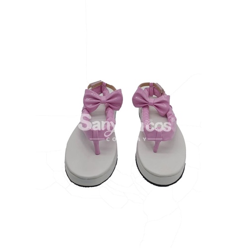 Anime Demon Slayer Cosplay Kanroji Mitsuri Cosplay Shoes - Foam Bottom Pink Purple / 38