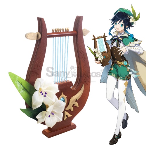 Game Genshin Impact Cosplay Barbatos/Venti lyre Props