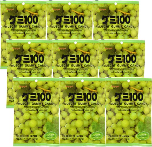 Kasugai Muscat Gummy Candy 3.77oz (9 Pack) - 9 Pack