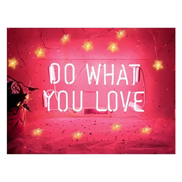                             Do What You Love, Room Lights Custom Neon Words                      
