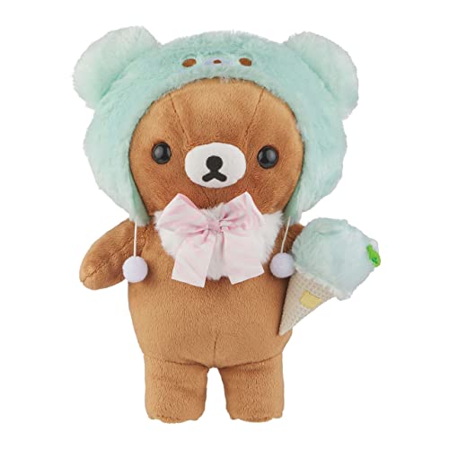 Rilakkuma Chairoikoguma San-X Original Ice Cream Series Plush - Medium - 13.5-inch Plush - Medium - Chairoikoguma