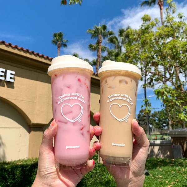 Venti size BPA Free Clear tumbler, Korean style tumbler, 20oz tumbler, BPA Free tumbler, oversized tumbler