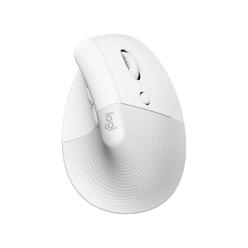 Logitech Lift for Mac Wireless Vertical Ergonomic Mouse, Bluetooth, Quiet Clicks, Silent Smartwheel, 4 Customisable Buttons, for macOS/iPadOS/MacBook Pro/ Air/iMac/iPad - Off White - 