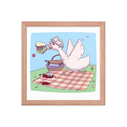 Goosestarion | Framed poster | Baldur's Gate - Red Oak / 12″×12″