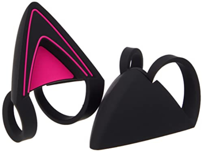 Razer Kitty Ears for Kraken Headsets: Compatible with Kraken 2019, Kraken TE Headsets - Adjustable Straps - Water Resistant Construction - Neon Purple - Neon Purple