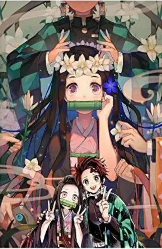 Amazon.com: Kamado Tanjirou Nezuko Posters Japan Manga Personality Anime Decorative Painting Wall Art Canvas Posters Gifts 12x18 inch No Frame: Posters & Prints
