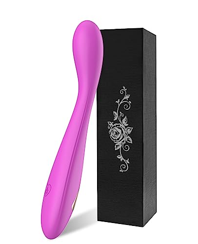 G Spot vibrator Clitoris Dildo Nipple Stimulator for Women, Alovegarden Anal Massager with 10 Vibration Waterproof Sex Adult Toys for Couples Rechargeable (Purple) - Light Purple