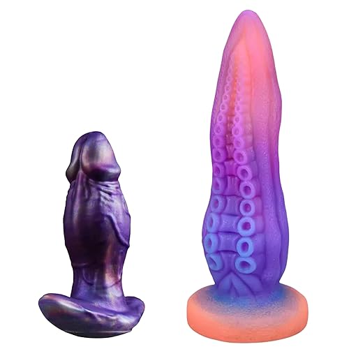 5.8" Silicone Anal Plug and 9.6" Fantasy Dildo