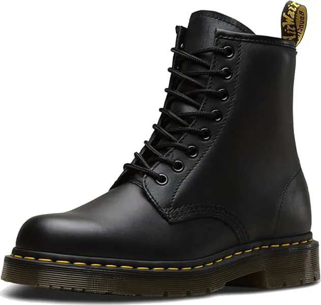 Dr. Martens Unisex 1460 Originals 8-Eye, Soft Toe Slip Resistant, 6 Inch Work Boot - 6 Men / 7 Women - Black Industrial Full Grain