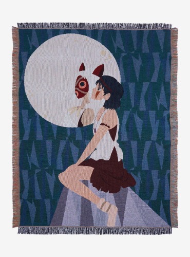 Studio Ghibli Princess Mononoke San Dual Portrait Tapestry Throw - BoxLunch Exclusive