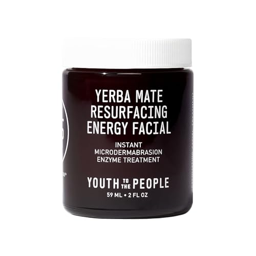 YTTP Resurfacing Energy Microdermabrasion Facial Exfoliator - Exfoliating Face Scrub & Enzyme Treatment Mask to Break Down Dead Skin & Smooth Texture - Vegan Skin Care for Women & Men (2oz)