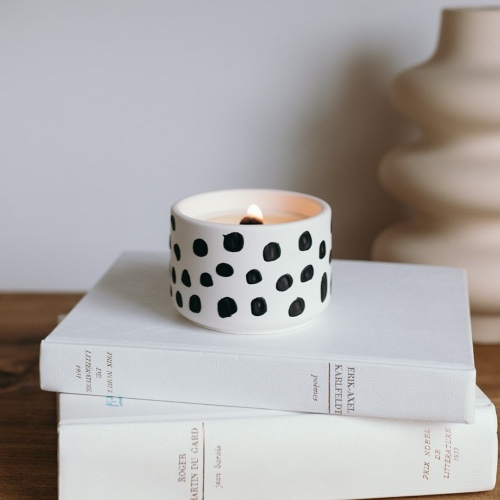 Montreal Candle | Gin + Spruce | Polka dots Pot
