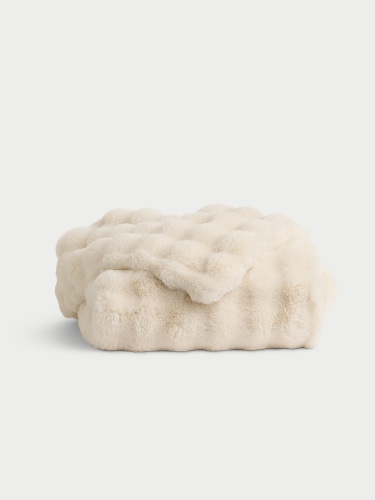 Bubble Cuddle Blanket | Creme / Throw