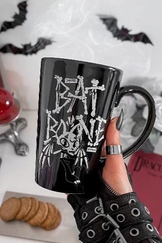 Batbone Tall Mug | One Size / Black / 100% Ceramic
