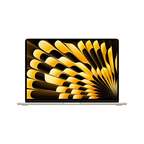 Apple 15” MacBook Air met M3‑chip: 15,3” Liquid Retina-display, 24 GB centraal geheugen, 512 GB SSD-opslag, toetsenbord met achtergrondverlichting, 1080p FaceTime HD-camera, Touch ID; Sterrenlicht - 24 GB centraal geheugen - Sterrenlicht