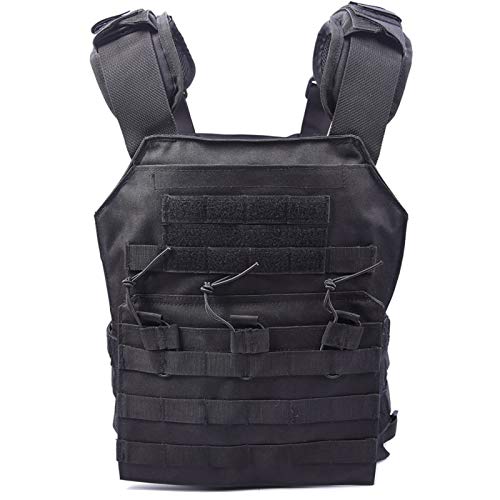 KIDYBELL Tactical Molle Vest Breathable Combat Training Vest 1000D Oxford Cloth Outdoor Hunting Air Soft Vest Sports Equipment Weight-Bearing Shoulder Strap Vest