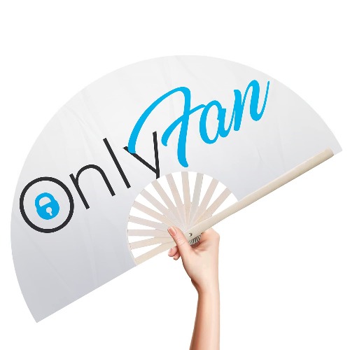 Ravedash Rave Fan - OnlyFan - 33cm - Loud Clack Festival Fans, Festival Fan, Club Fan, Bamboo Fan - for Events, Dance, Performance, Festivals - 