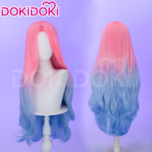 DokiDoki Alien Stage Anime Mizi Cosaply Wig Women Long Curly Gradient Hair | Wig Only-Order Processing Time Refer to Description Page