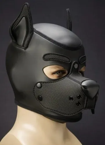 Mr-S-Leather Neoprene K9 Hood - Black