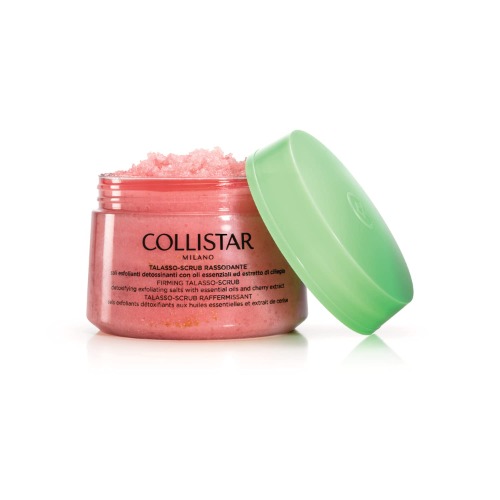 Collistar straffendes Thalasso-Peeling, Körperpeeling mit rotem Hawaiisalz und Kirschextrakt für eine reinigende, glättende und straffende Wirkung, für alle Hauttypen, 700 g - 
